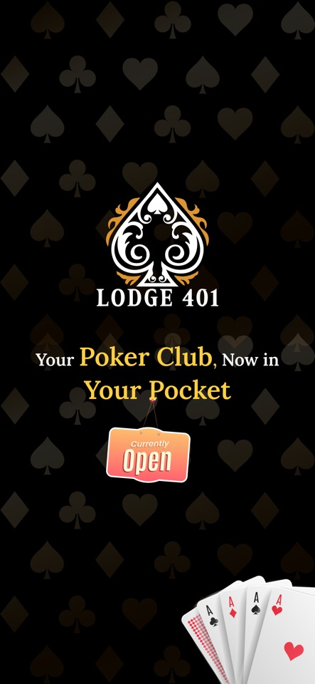 The Lodge 401 Club app showing the live game waitlist
